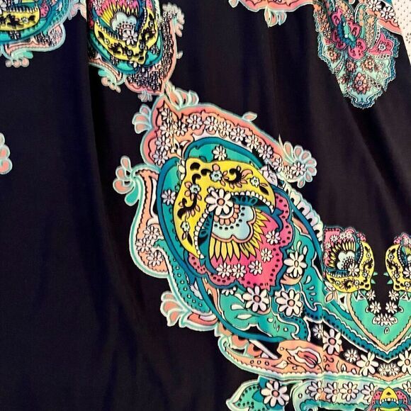 Metaphor XL Maxi Dress Boho Blue Pink Comfy CoolβFun - Picture 4 of 12